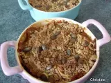 Recette Crumble d'aubergine à la farine de sarrasin