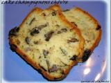 Recette Cake aux champignons et fromage de chevre