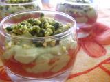 Recette Verrine aux trois saveurs... avocat, tomate et brebis