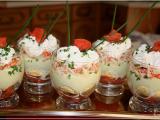 Recette Verrine truite fumee, oeufs de caille, avocat