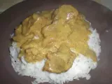 Recette Emince de porc au lait de coco et curry