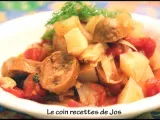 Recette Braisé de saucisses italiennes et pommes de terre