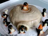 Recette Igloo et pingouins en pâte d'amande