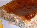 Recette Tourte saumon poireau crème tarama citronné