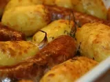 Recette Saucisses de toulouse et pommes de terre au thym