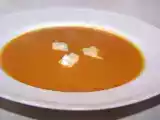 Recette Soupe de courge et panais à la cardamome et bleu de bresse.