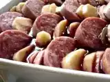 Recette Saucisson, vin et pistache