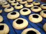 Recette Biscuits au beurre d'arachide et gelée de framboises