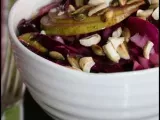 Recette Chou rouge, pommes vertes et graines de courge en salade