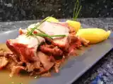 Recette Côte de veau au jus tomaté, écrasée de pomme de terre à l'huile de truffe, ..