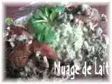 Recette Cailles rôties, risotto au pesto de mâche et crème aux champignons