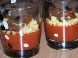 Recette Bavarois de tomates et crumble au parmesan (à l'agar agar)