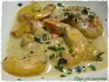 Recette Crevettes sautées à la crème de coco