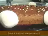Recette Chantilly de chocolat au lait sur dacquoise aux amandes