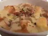 Recette Soupe aux oignons rouge, pour bien commencer l'hiver, gratinée au comté