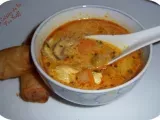 Recette Soupe de poulet au lait de coco