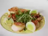 Recette Saint-jacques à la citronnelle, gingembre et coco