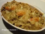 Recette Gratin de crozets aux st-jacques et au curry