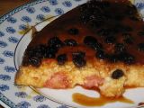 Recette Flan aux biscuits roses de reims et aux raisins secs