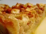 Recette Tarte aux pommes, crème-cannelle et amandes