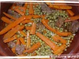 Recette Tajine kefta carottes et petits pois