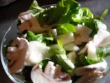 Recette Salade de mâche champignons et poire