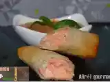 Recette Saumon en feuille de brick et sa sauce cacahuète curry