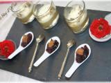 Recette Cuillères de chutney de quetsches et citron, mousse de foie.