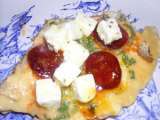 Recette Omelette chorizo -feta