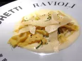 Recette Crème de céleri-rave aux raviolis truffe noire-parmesan