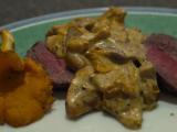 Recette Girolles en sauce - rôti de boeuf sauce aux girolles