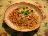 Recette Spaghetti en sauce rosée à la crème