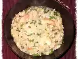 Recette Risotto aux crevettes et au vin blanc