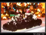 Recette Bûche de noël framboises crème pâtissière ganache chocolat noir