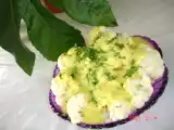 Recette Choux fleur à la sauce au fromage, curcuma et cumin
