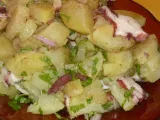 Recette Salade de pommes de terre, poulpe et coriandre