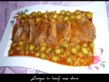 Recette Langue de boeuf aux olives a l'algerienne