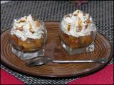 Recette Verrine de poire caramélisée au vinaigre balsamique et mousse de roquefort aux noix