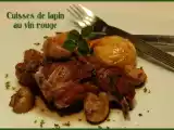 Recette Cuisses de lapin au vin rouge