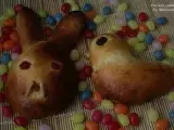 Recette Lapin et poussin en viennoiserie-coco, spécial pâques