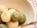 Recette Dango (boule à la farine de riz) au tofu - dessert sucré japonais