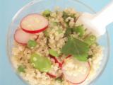 Recette Salade de quinoa, petit pois et fèves