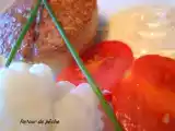 Recette Petits flans de bar de ligne au chou fleur et sa sauce au curry