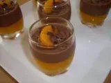 Recette Verrines au flan chocolat et gélifié de mandarines