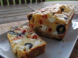 Recette Cake aux olives, à la feta et aux poivrons