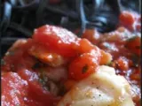 Recette Pâtes noires (à l'encre de seiche) aux saint-jacques et à la tomate
