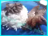 Recette Caille au four et son riz au champignons...