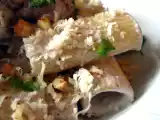 Recette Rigatoni aux champignons, aux noix et à la ricotta
