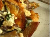 Recette Recette salee # 9 : clafoutis au champignons et au fromage de chevre