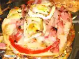 Recette Tartines gourmandes, oignons, lardons et chèvre
